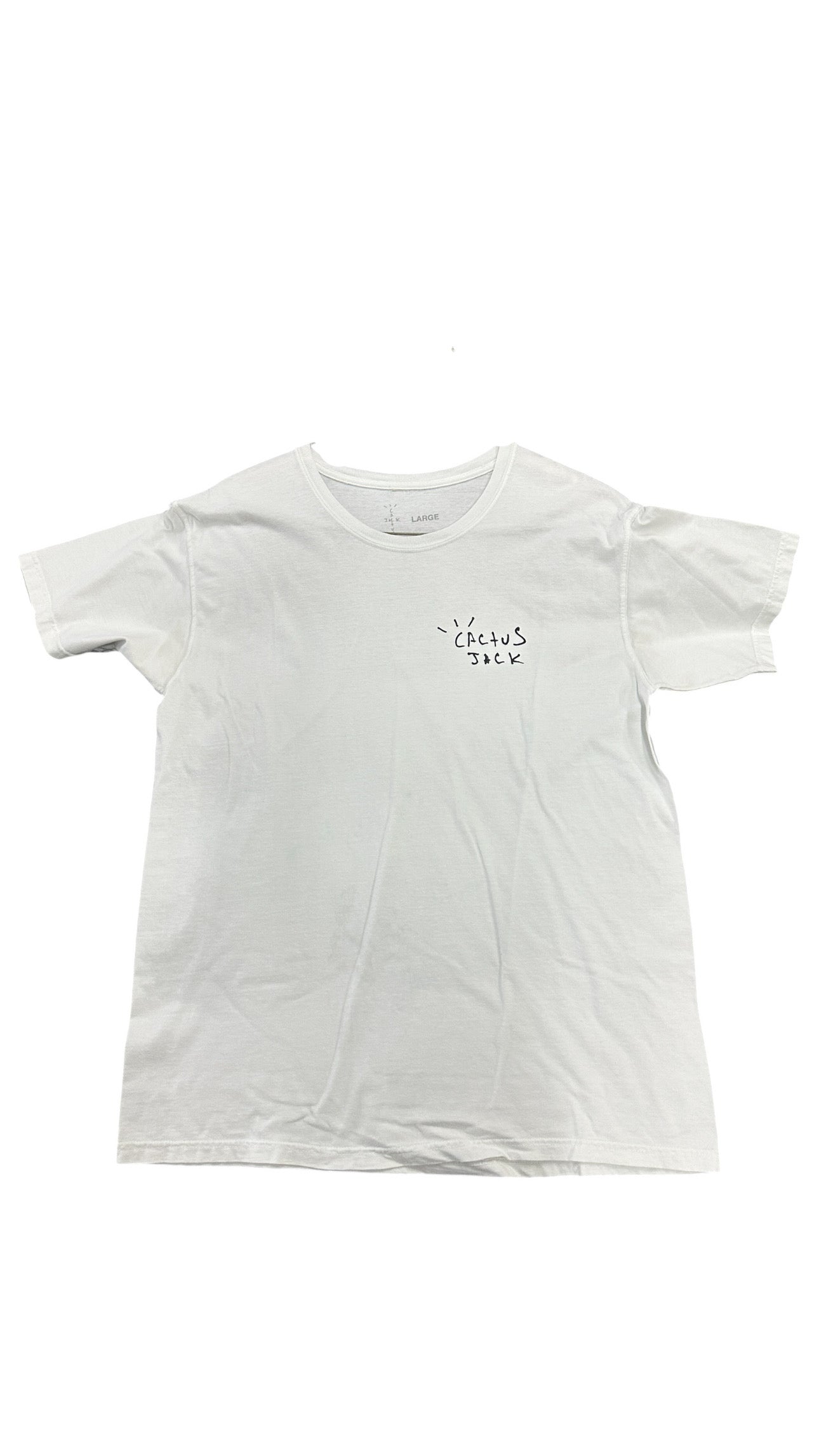 Cactus Jack Airbrush White Tee