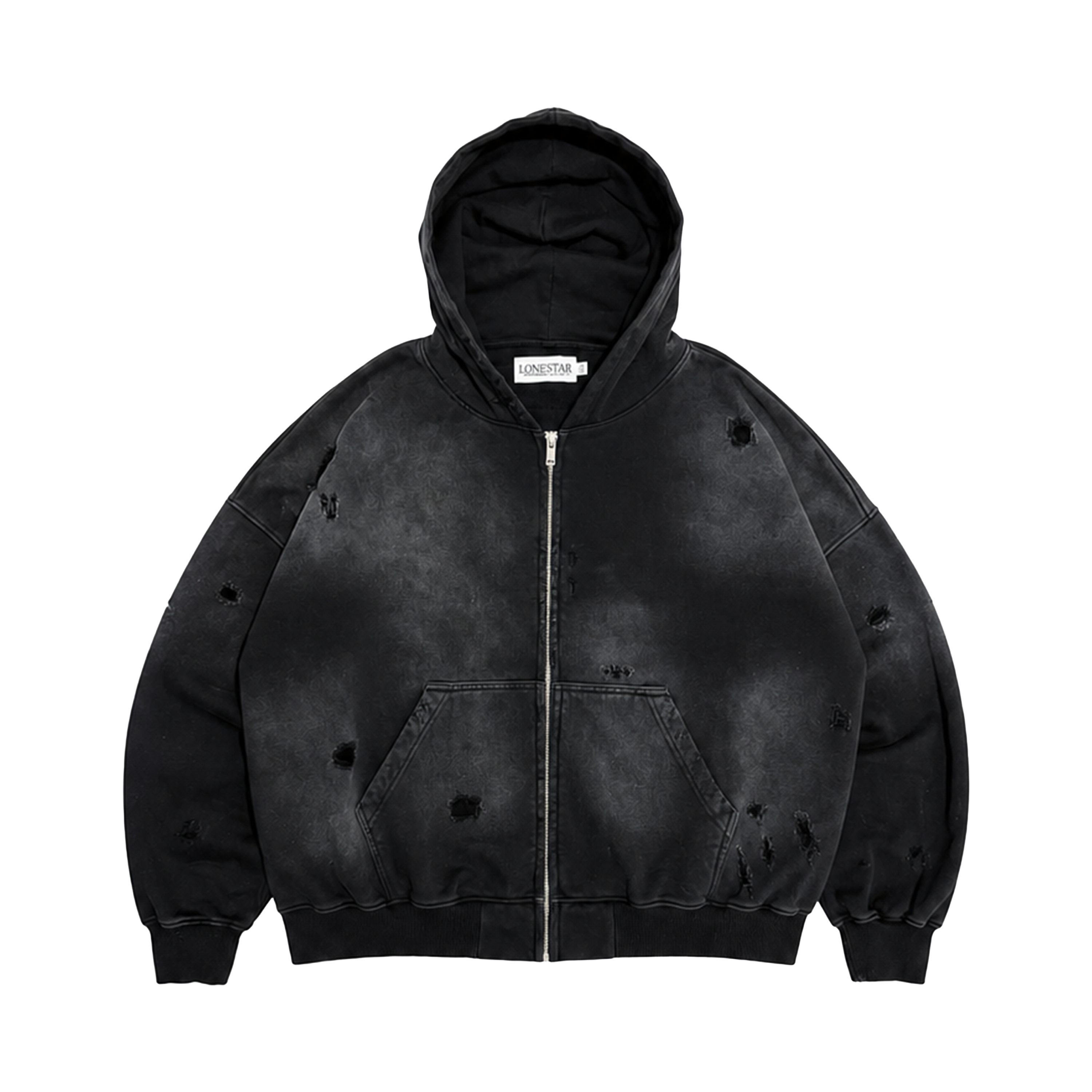 LONESTAR BLACK SUN FADED ZIP-UP