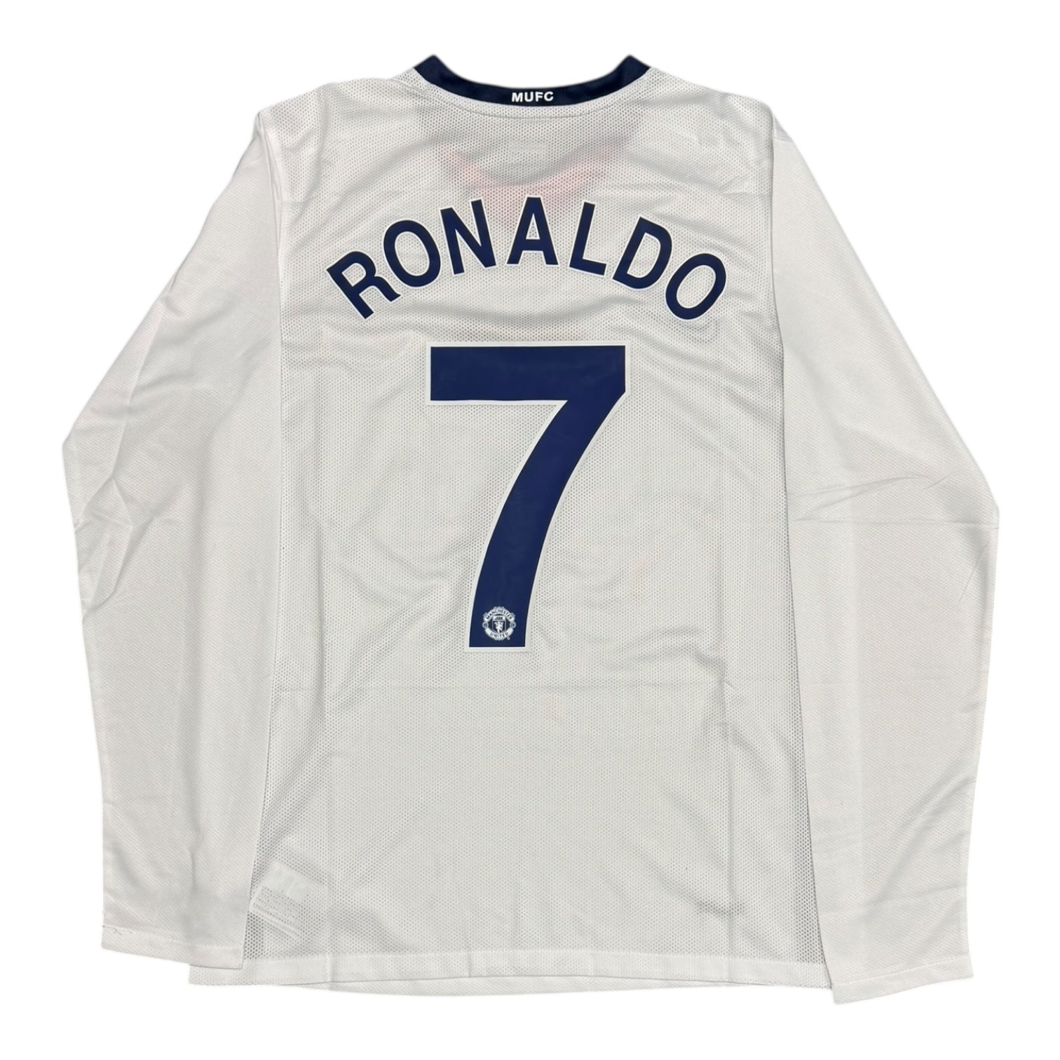 Manchester United 08/09 Away White L/S Jersey - RONALDO