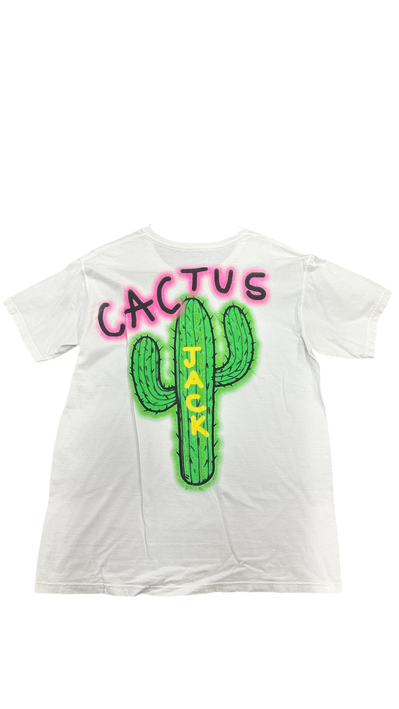 Cactus Jack Airbrush White Tee