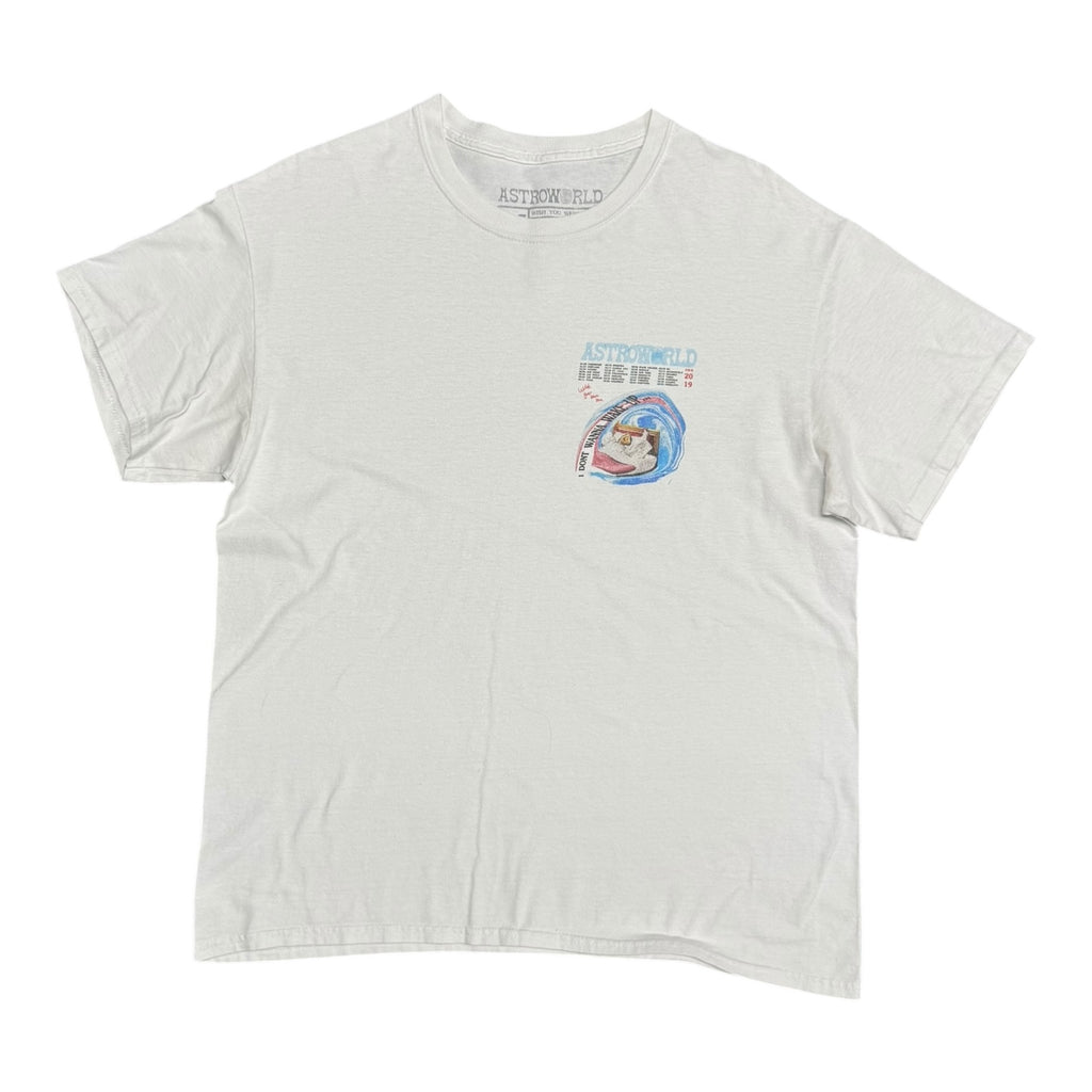 Travis Scott Astroworld Tour '19 Wake Up White Tee