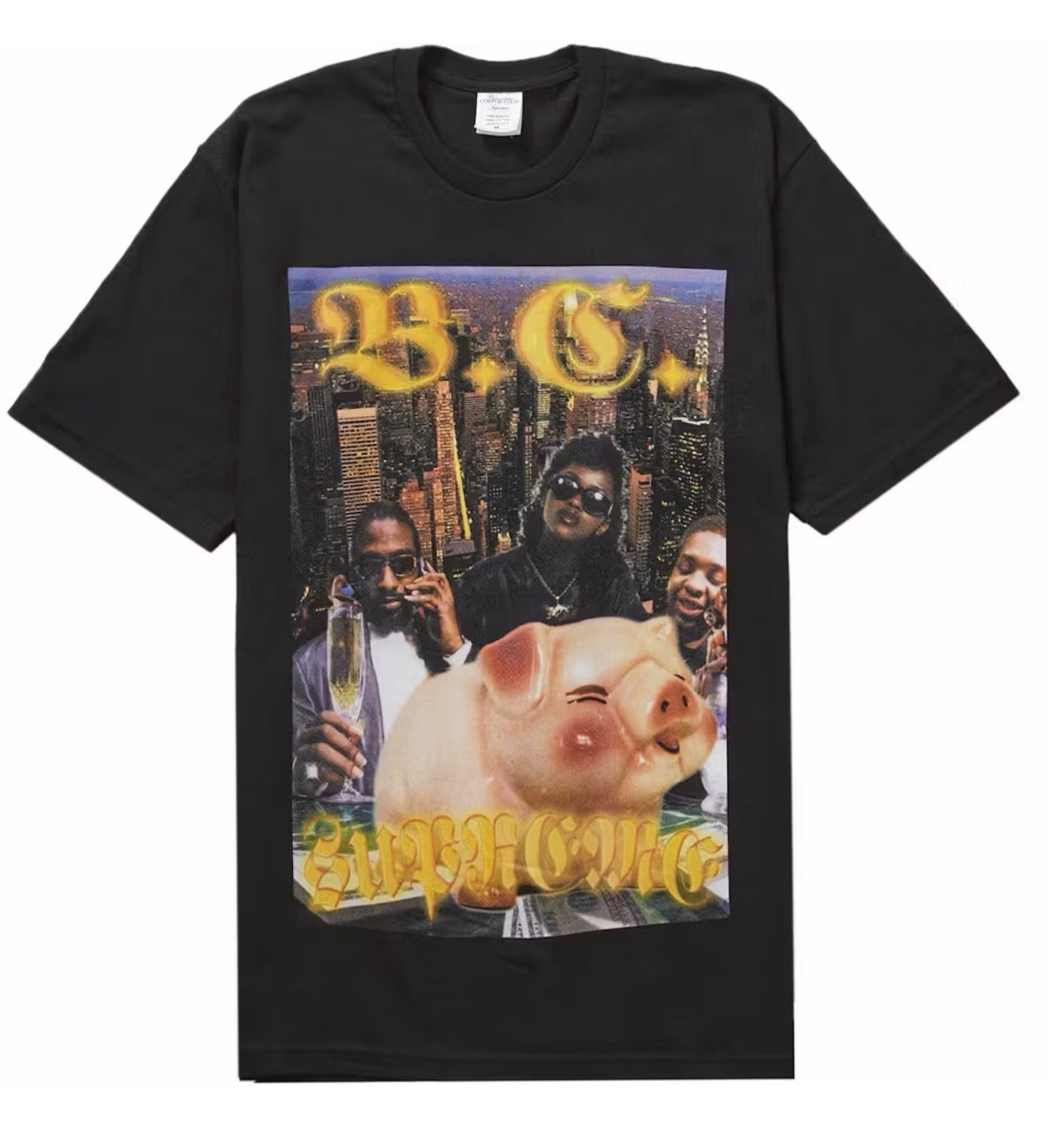 Supreme x Bernadette Corporation Money Black Tee