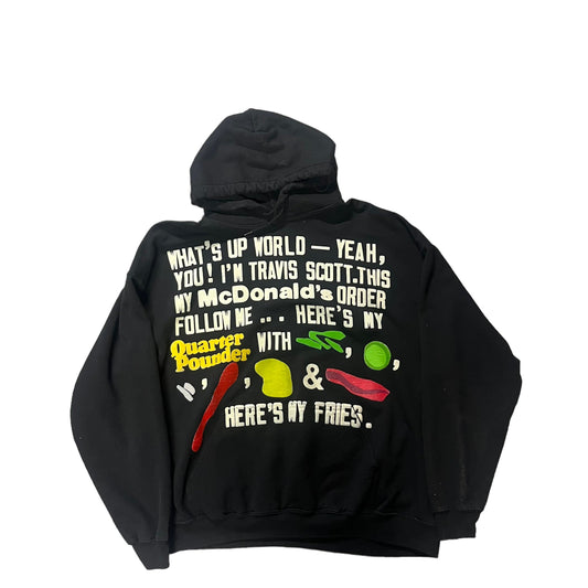 Travis Scott x McDonalds Order Black Hoodie