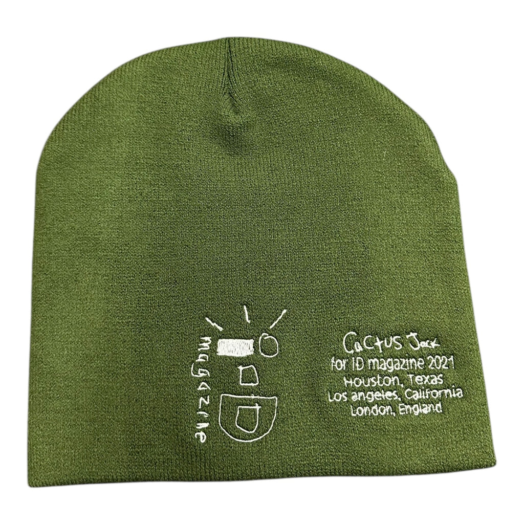 Travis Scott x ID Magazine Green Beanie