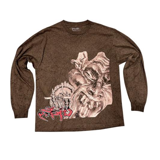 Travis Scott Utopia Tour Mask Brown L/S Tee