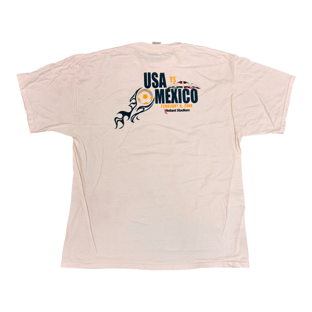 USA vs Mexico 2008 reliant stadium White Tee