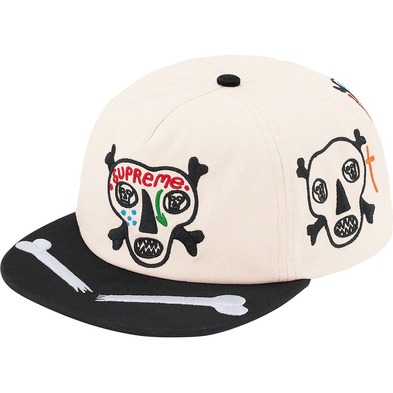 Supreme Clay Patterson Skulls 5- Panel Hat