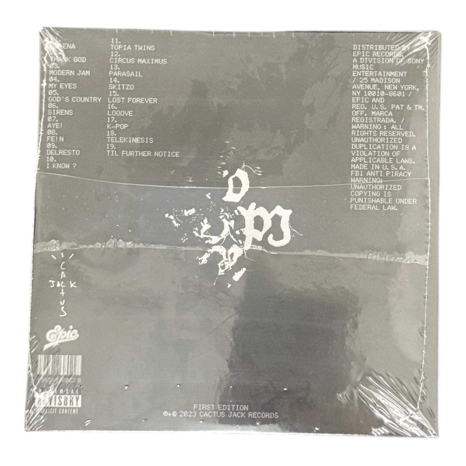 Travis Scott Utopia CD First Edition