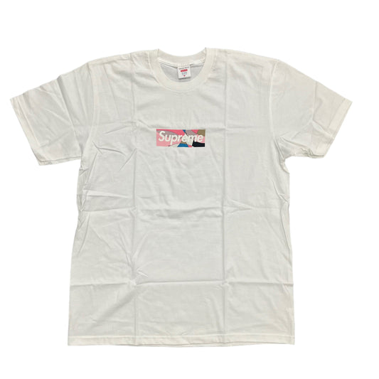 Supreme Emilio Pucci Pink Box Logo White Tee