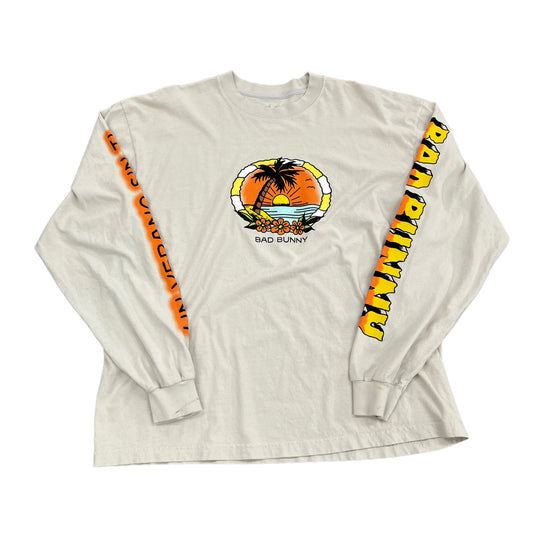 Bad Bunny Beach Creme L/S Tee