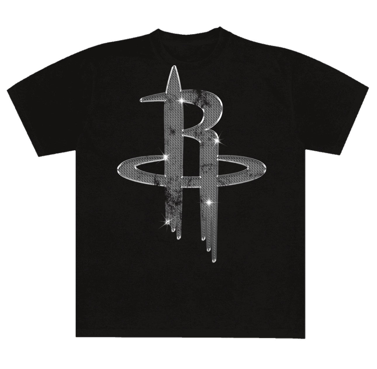 Rockets Bling Black Tee