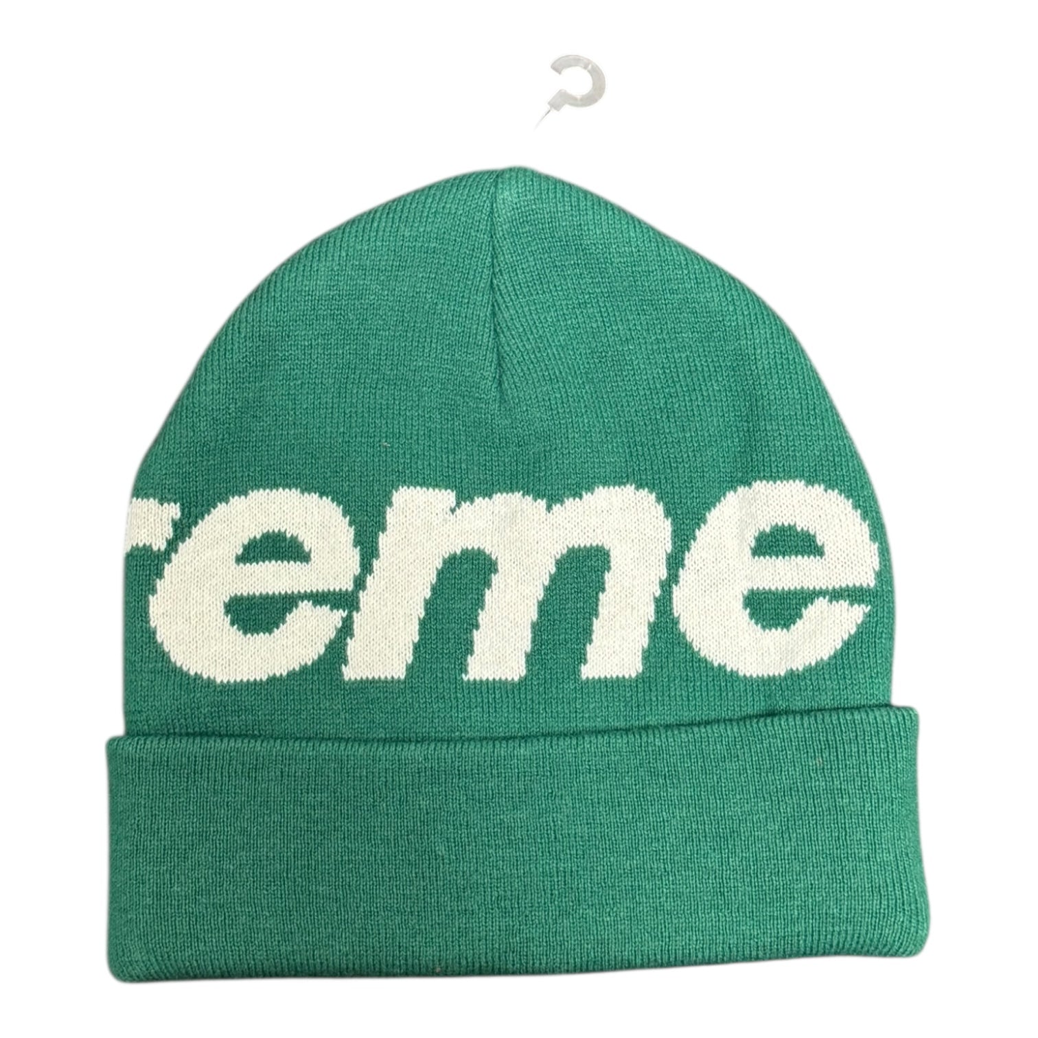 Supreme Big Logo Beanie Green