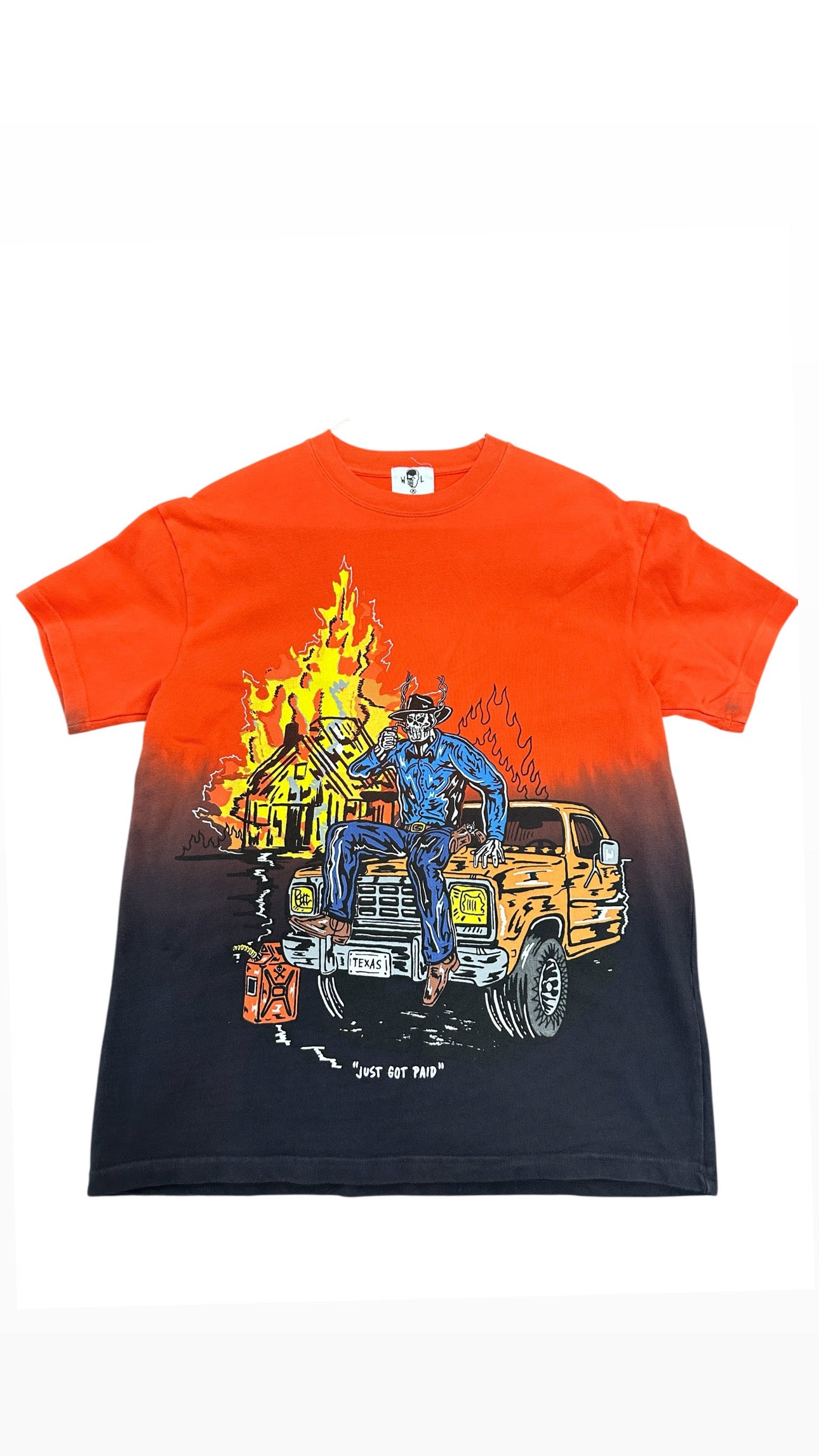 Warren Lotus Just Got Paid Orange/Black Tee