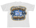 Houston Gold Star Skulls White Tee
