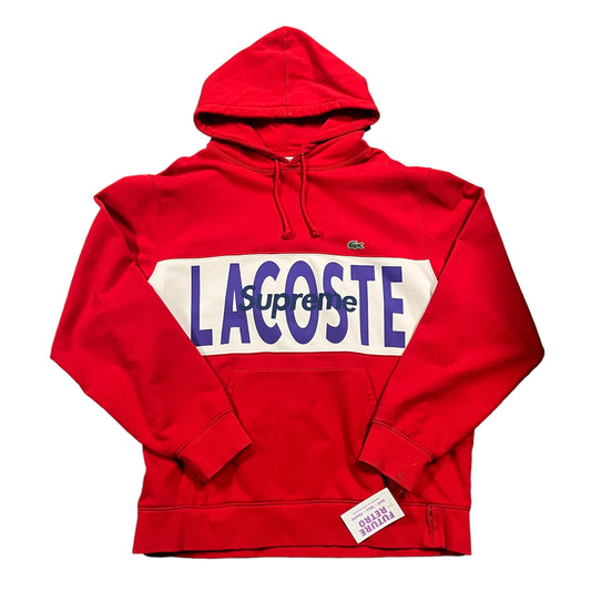 Supreme x Lacoste Red Hoodie