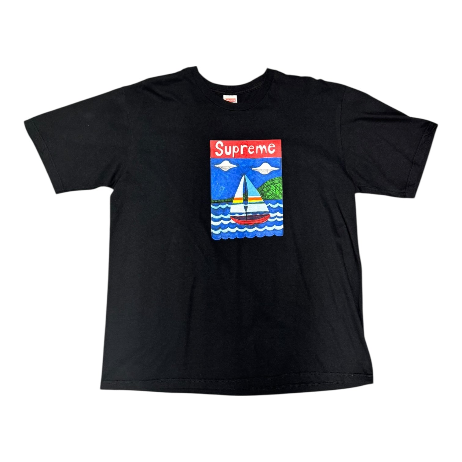 Supreme Sailboat Black Tee