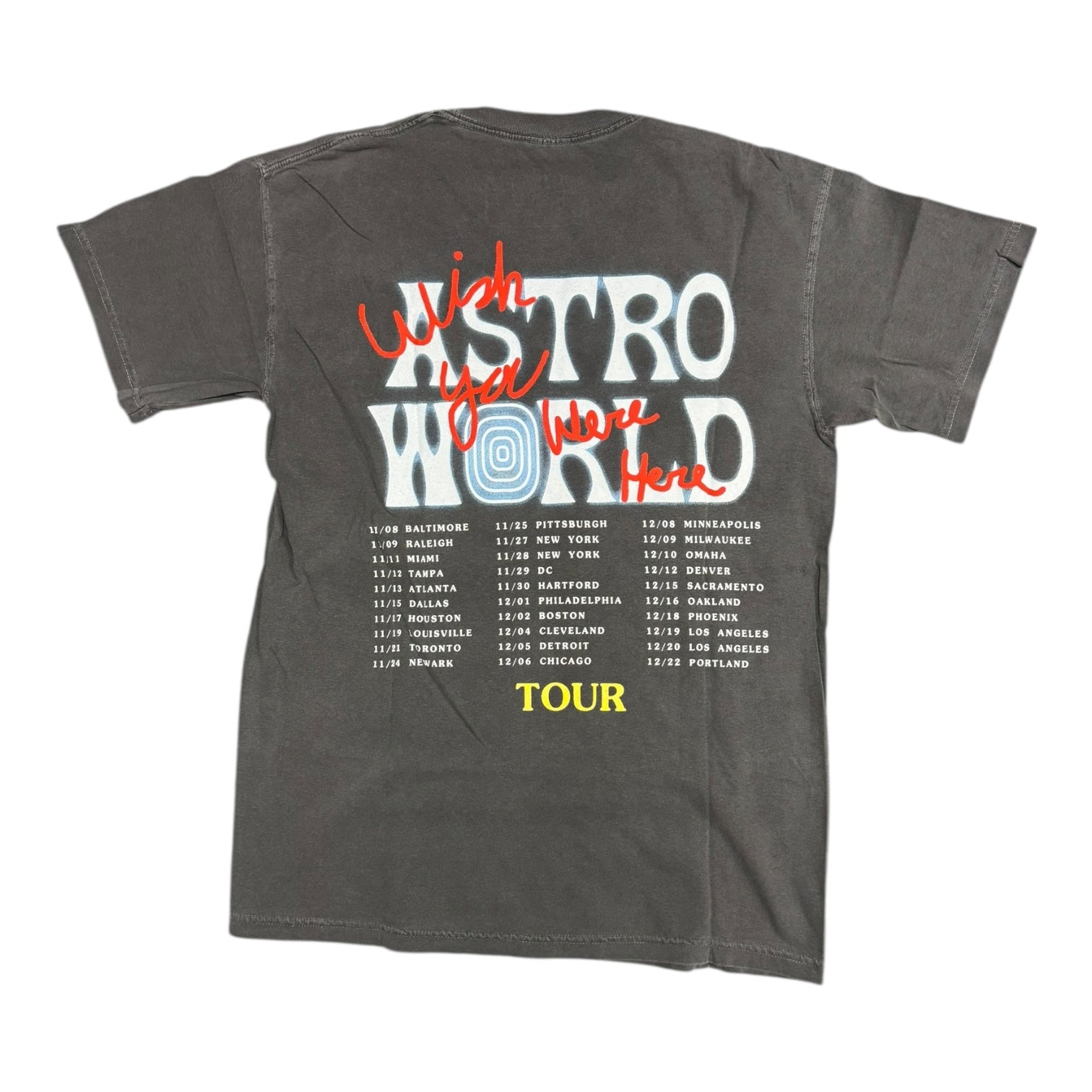 Travis Scott Astroworld Tour Horse Grey Tee