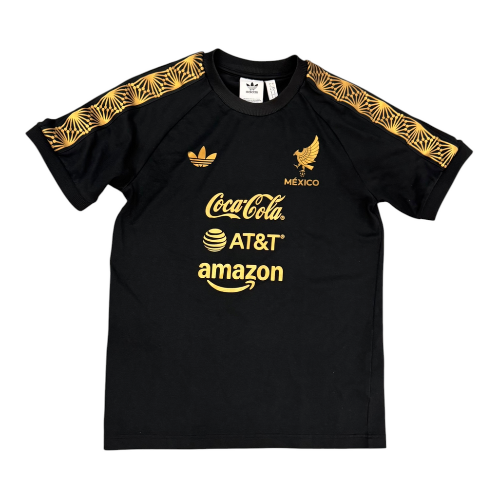 Mexico adidas black gold shirt