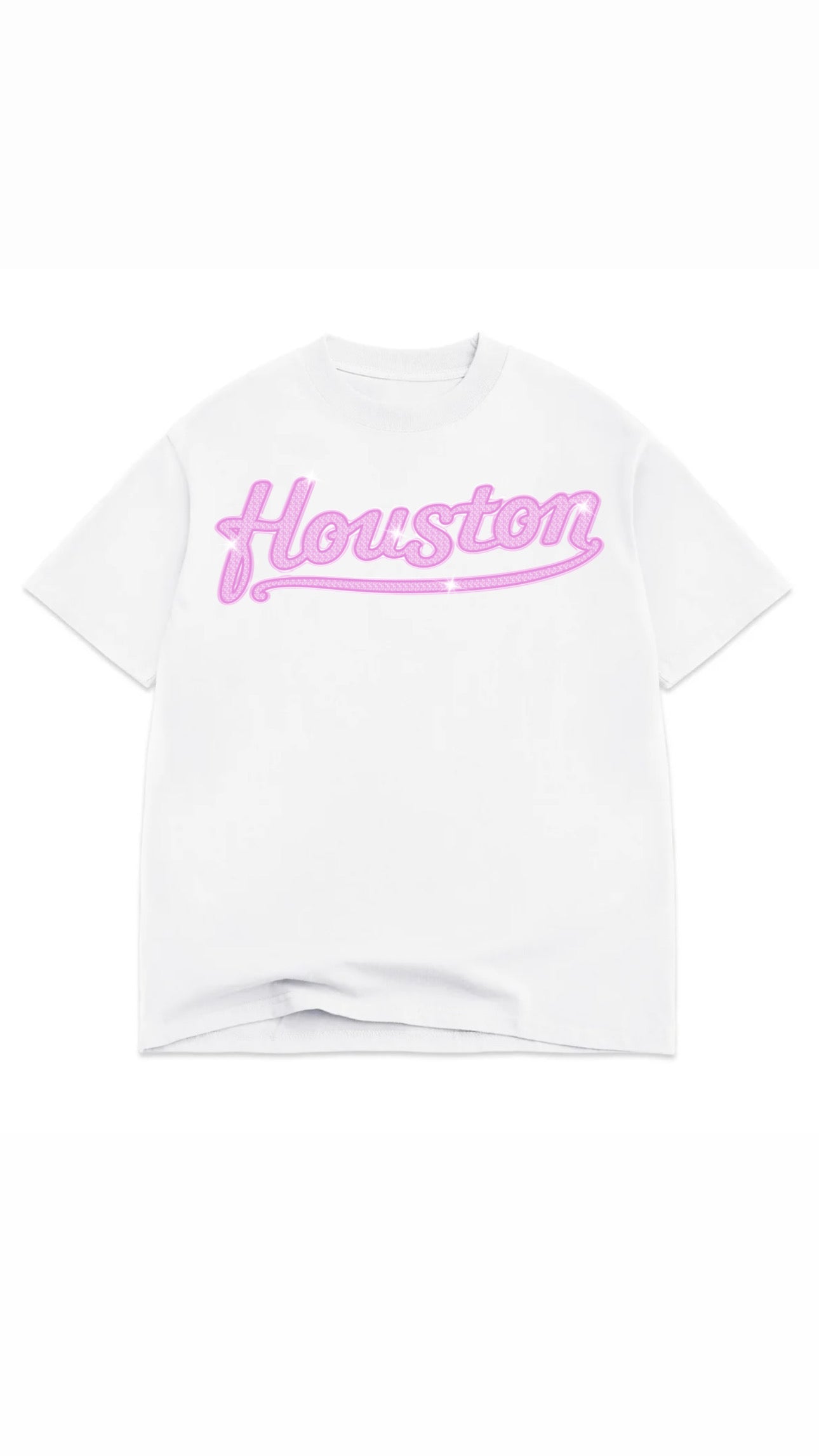 Houston White/Pink Tee