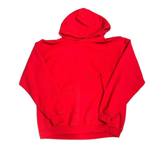 Kanye West Houston Rumors Red Hoodie