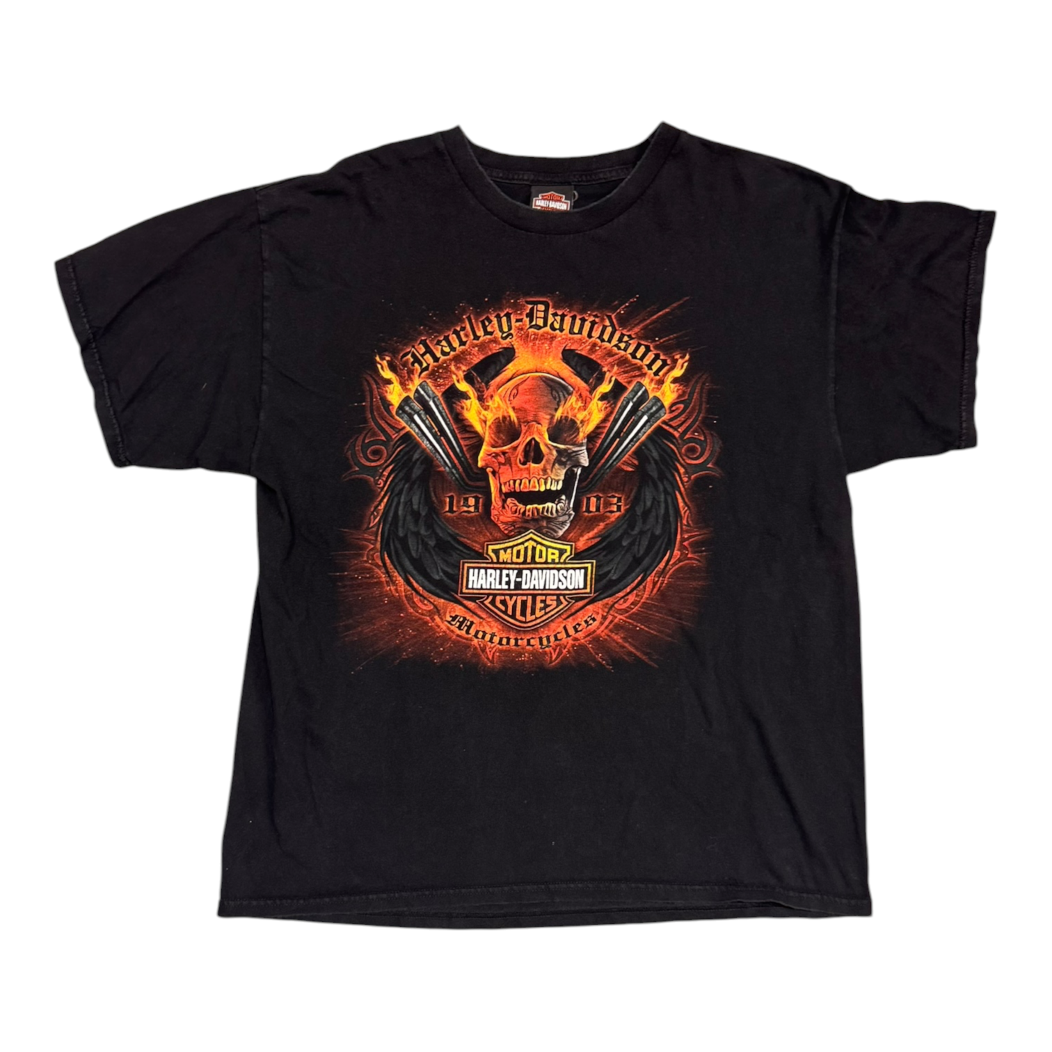 Harley Davidson Fire Skull Shirt Las Vegas, Nevada