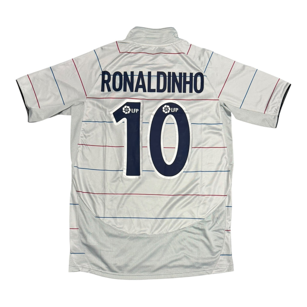 Barcelona 03/04 Away Grey Jersey - RONALDINHO