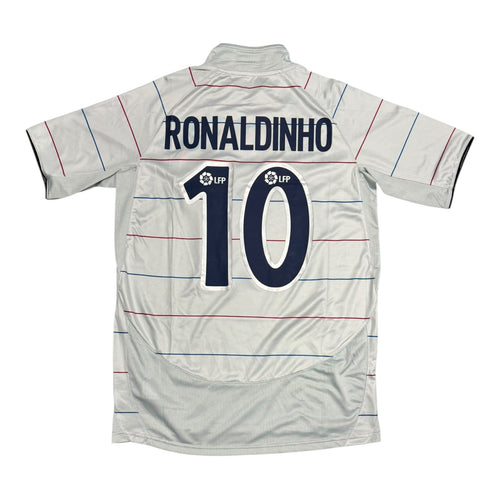 Barcelona 03/04 Away Grey Jersey - RONALDINHO