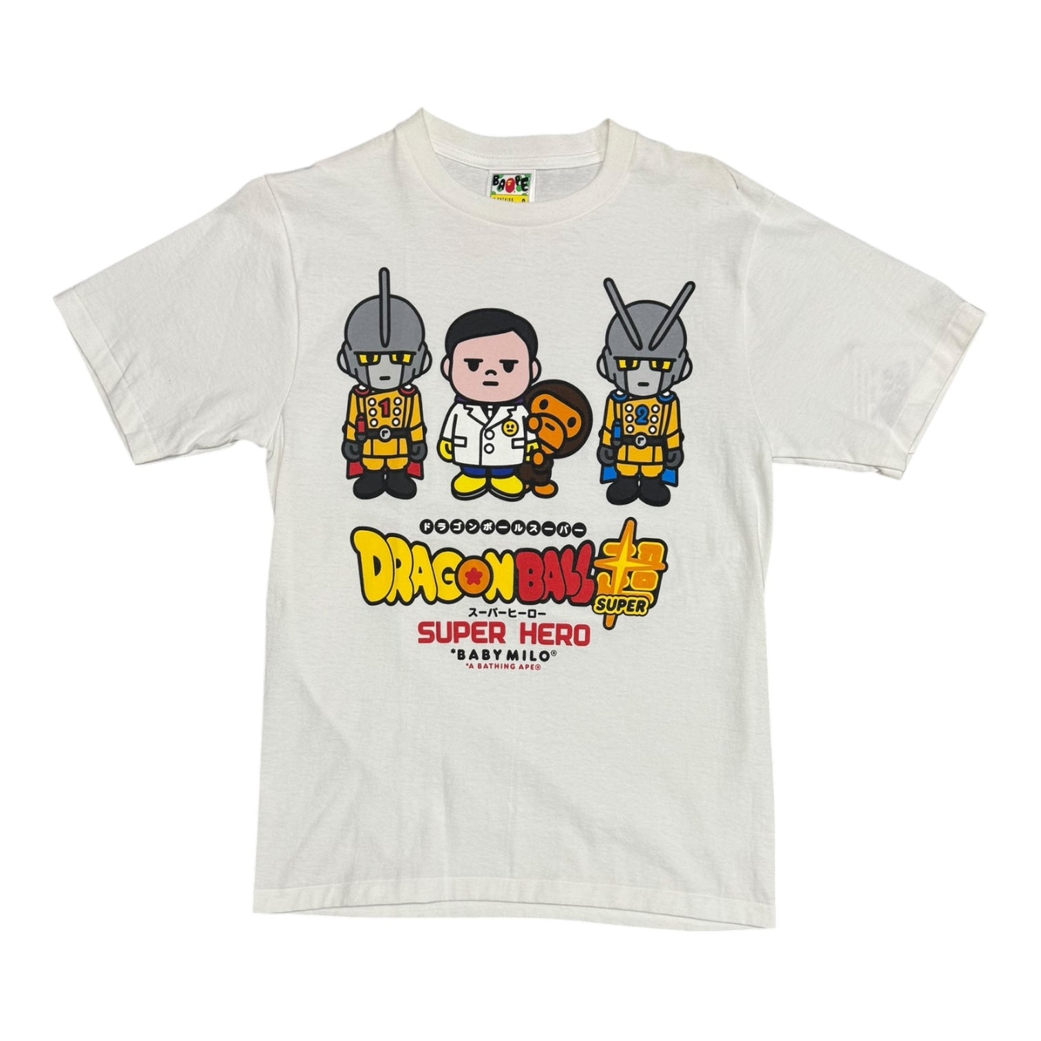 Bape x Dragon Ball Super Red Ribbon Army White Tee