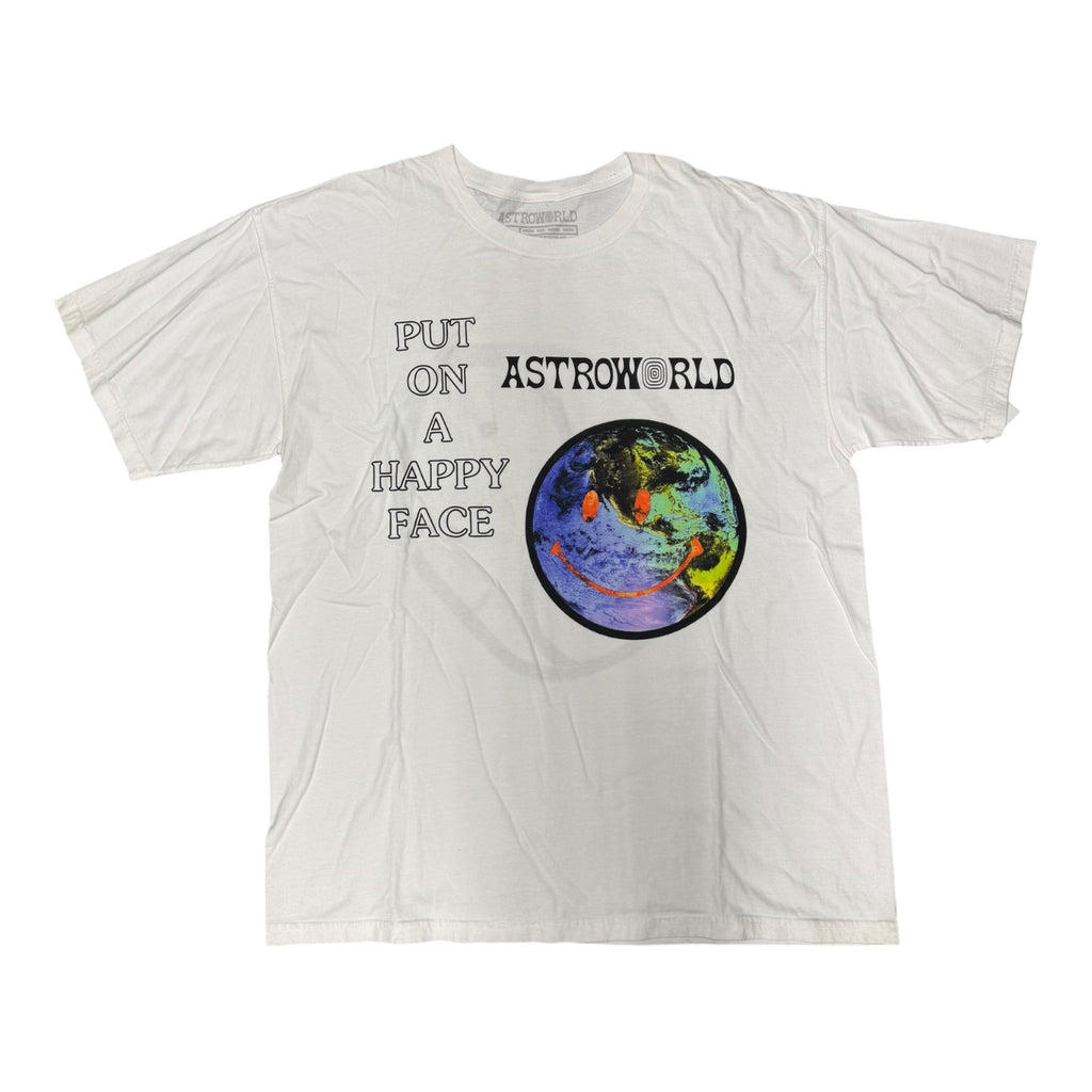 Travis Scott Astroworld Happy Face White Tee
