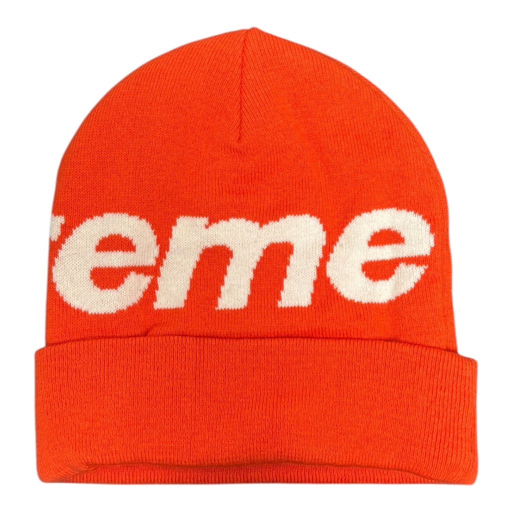 Supreme Big Logo Beanie Orange