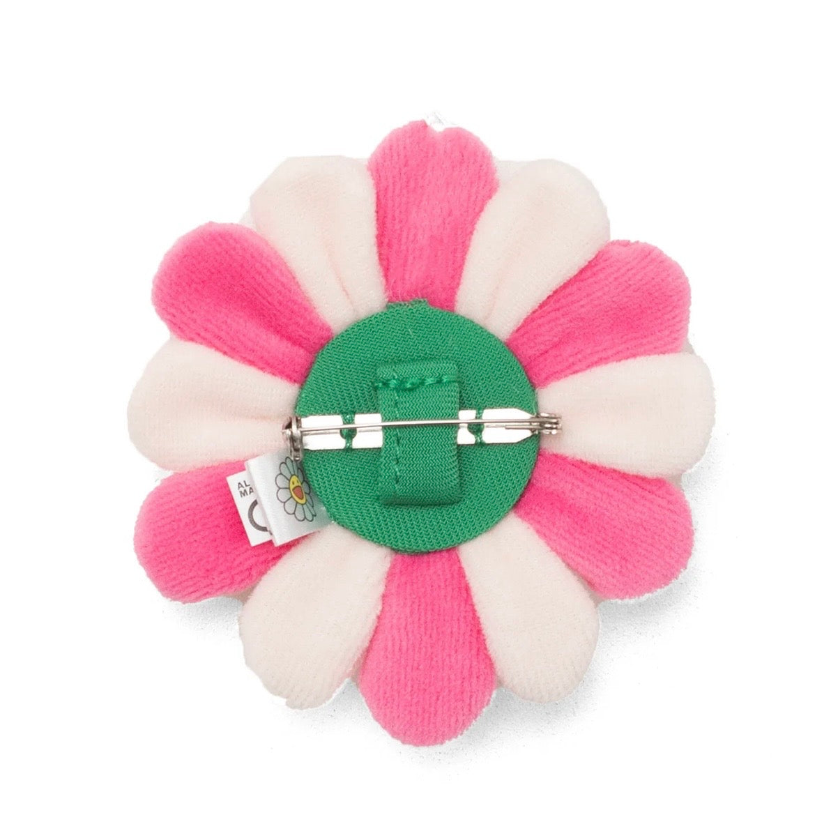 Takashi Murakami pin pink white yellow