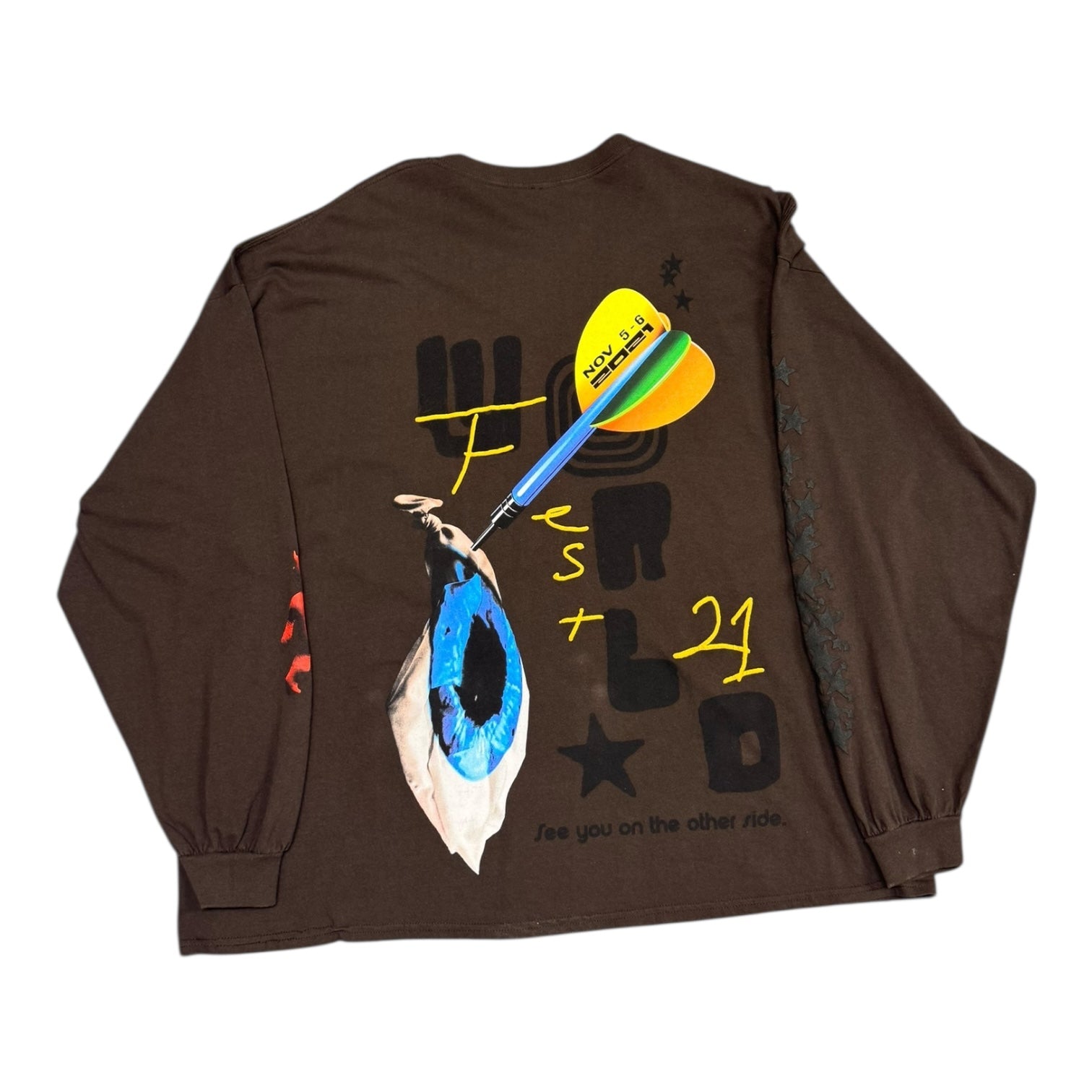 Travis Scott Astroworld Fest '21 Brown L/S Tee