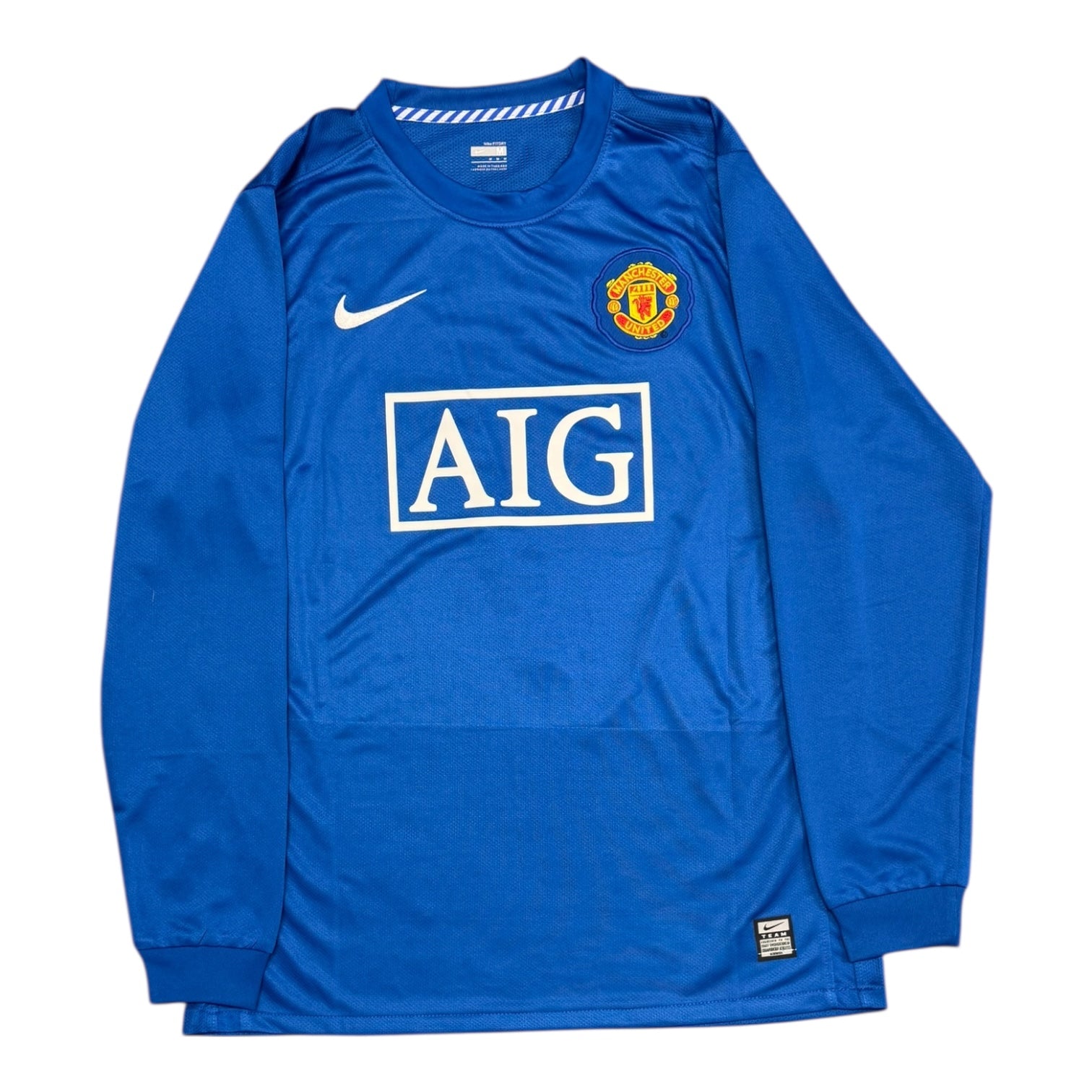 Manchester United 07/08 Third Blue L/S Jersey - RONALDO