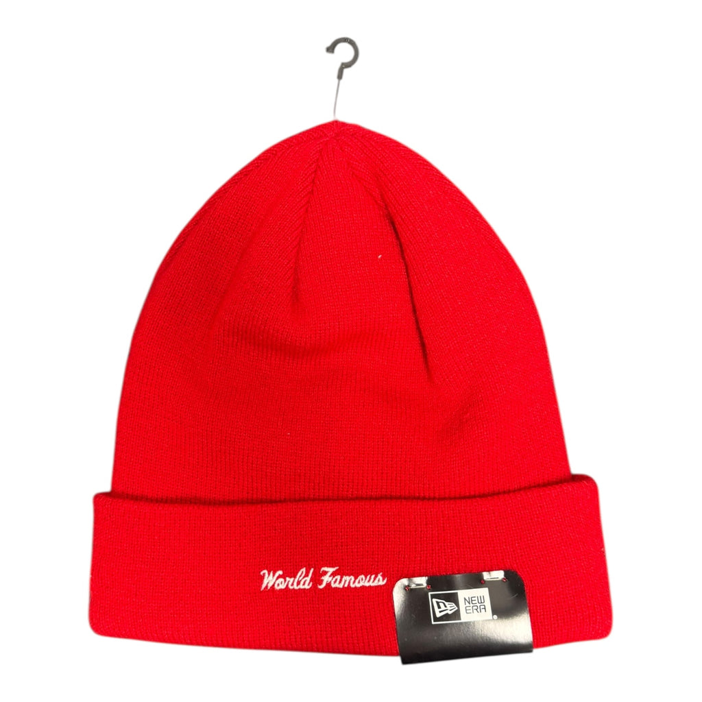 Supreme New Era Box Logo Beanie (Red)