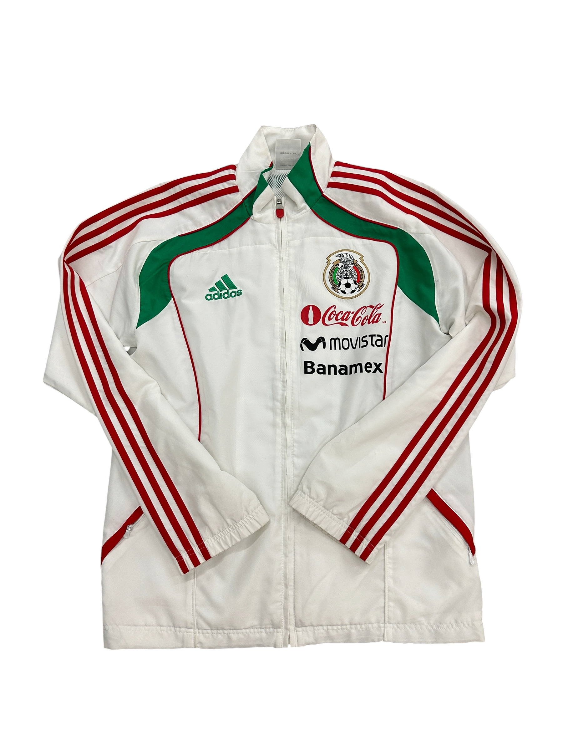 Adidas Mexico 2010 Player Version White Training Jacket