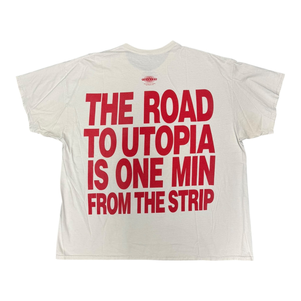 Travis Scott Las Vegas Road to Utopia Strip White Tee