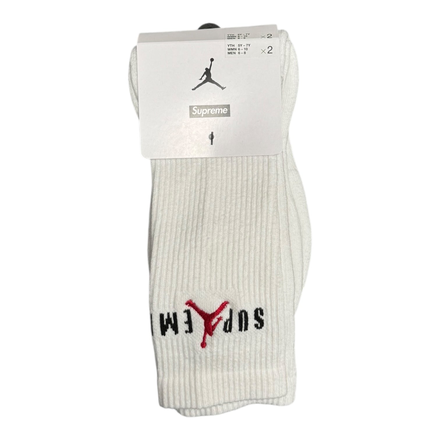 Supreme x Jordan White Socks