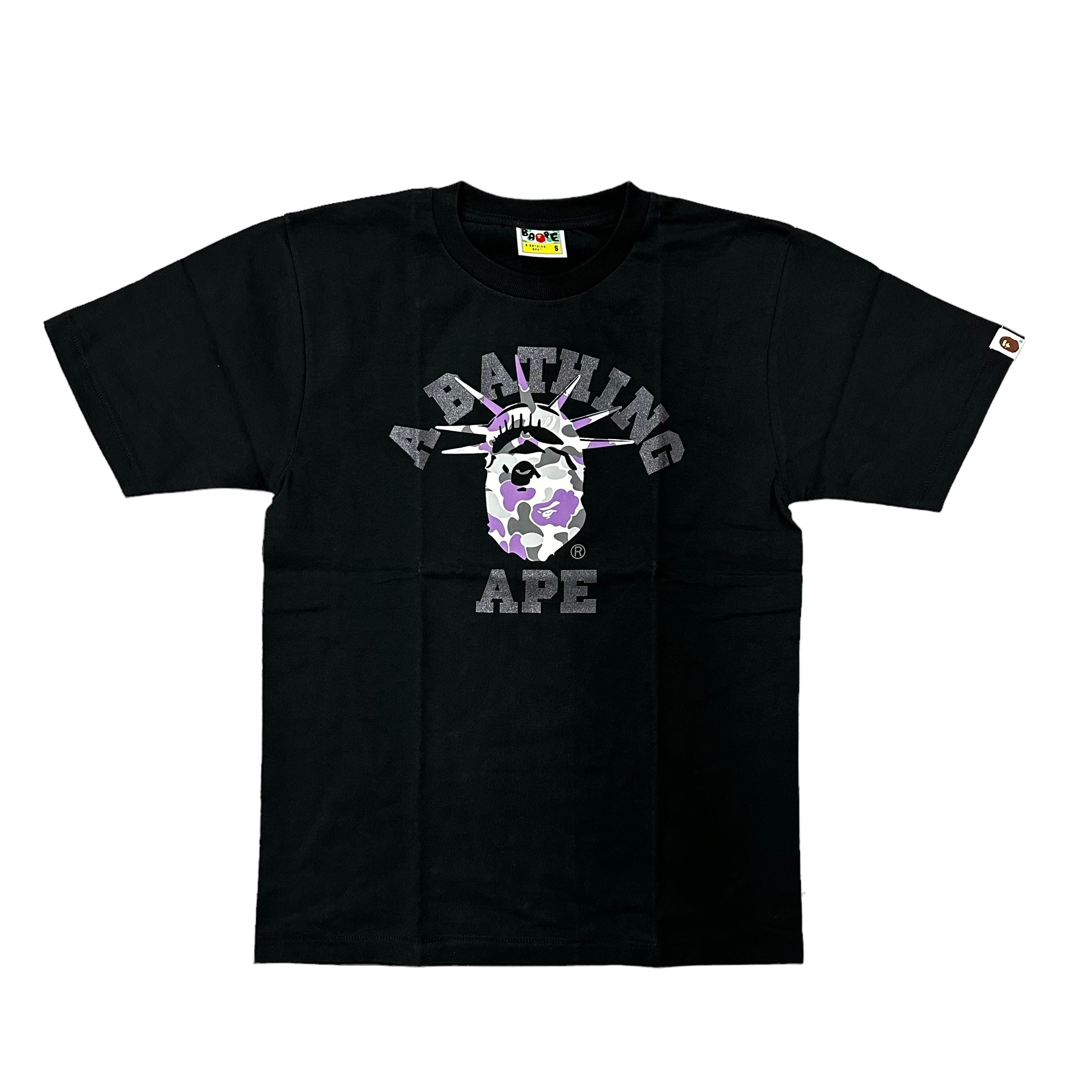 Bape Statue of Liberty Black Tee
