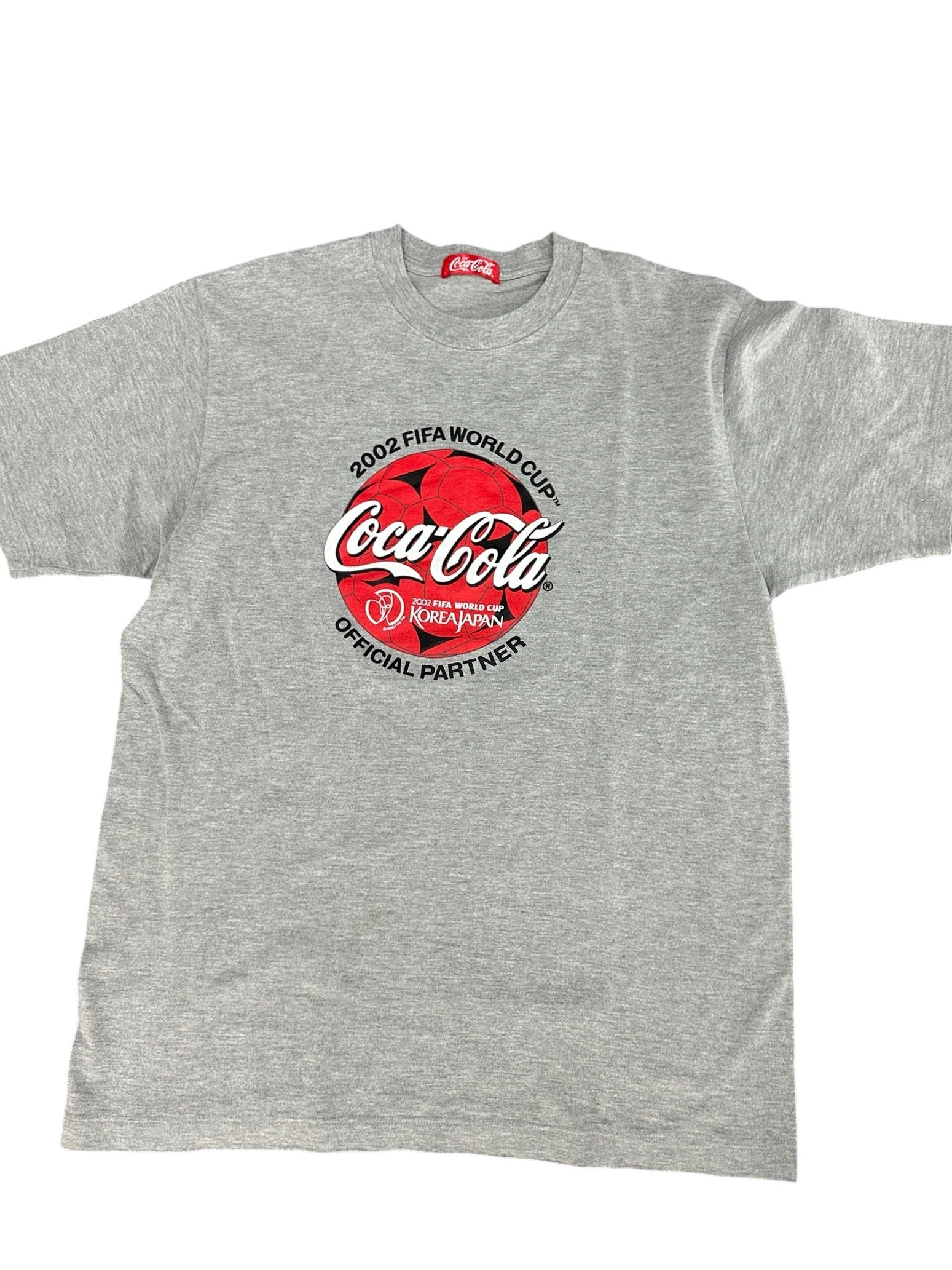 2002 FIFA World Cup Coca Cola Korea Japan Grey Tee