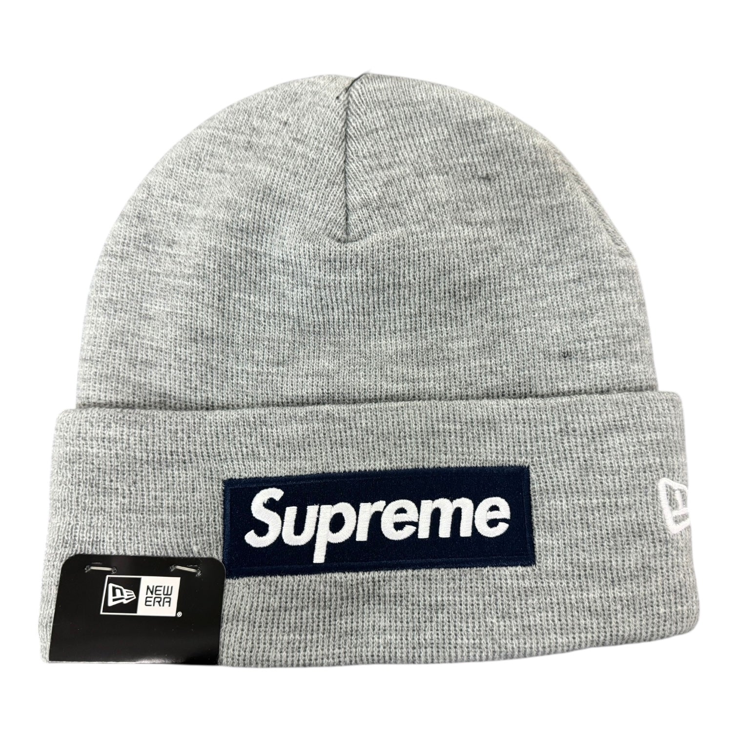 Supreme New Era Box Logo Grey Beanie (FW25)