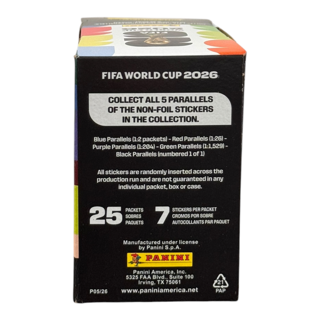 Panini World Cup 2026 Sticker Bundle Box (25 Packs)