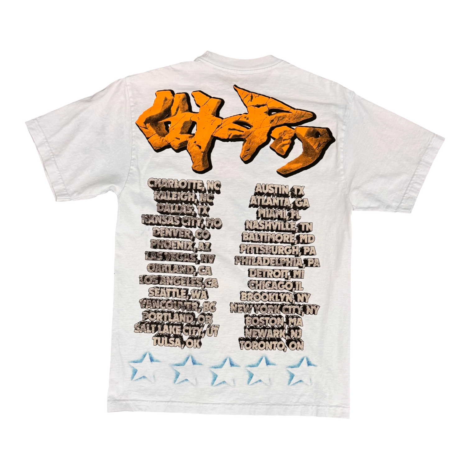 Travis Scott Utopia Tour Skitzo White Tee
