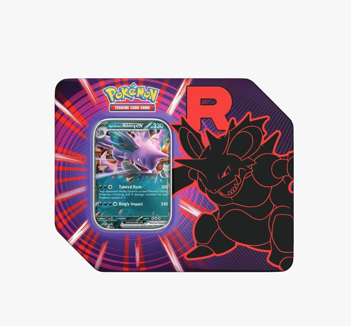 Pokemon - Pokemon Scarlet & Violet Destined Rivals Team Rocket's Nidoking ex Tin Set