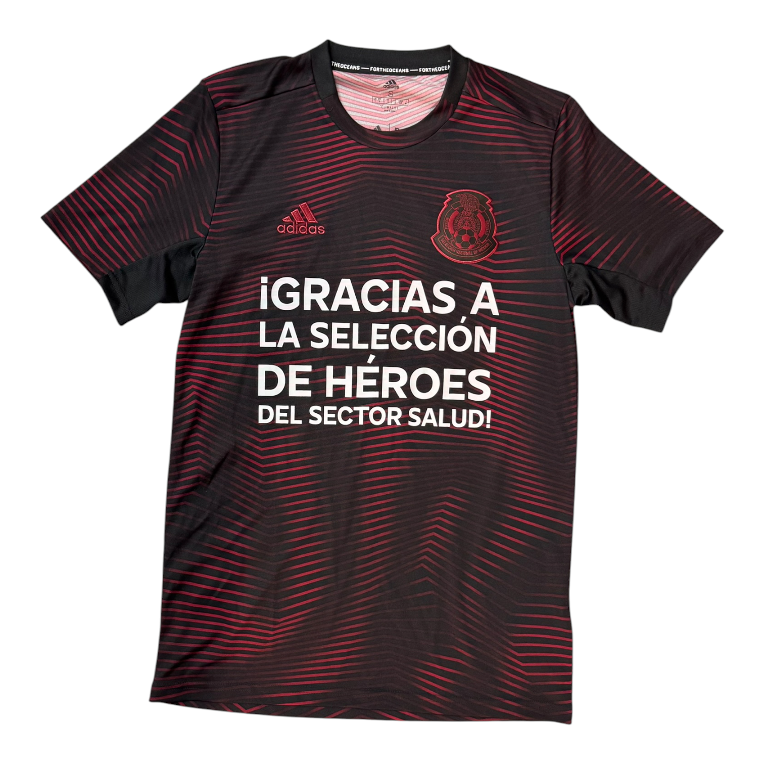 Mexico black red Jersey “gracias a la selección de héroes del sector salud”