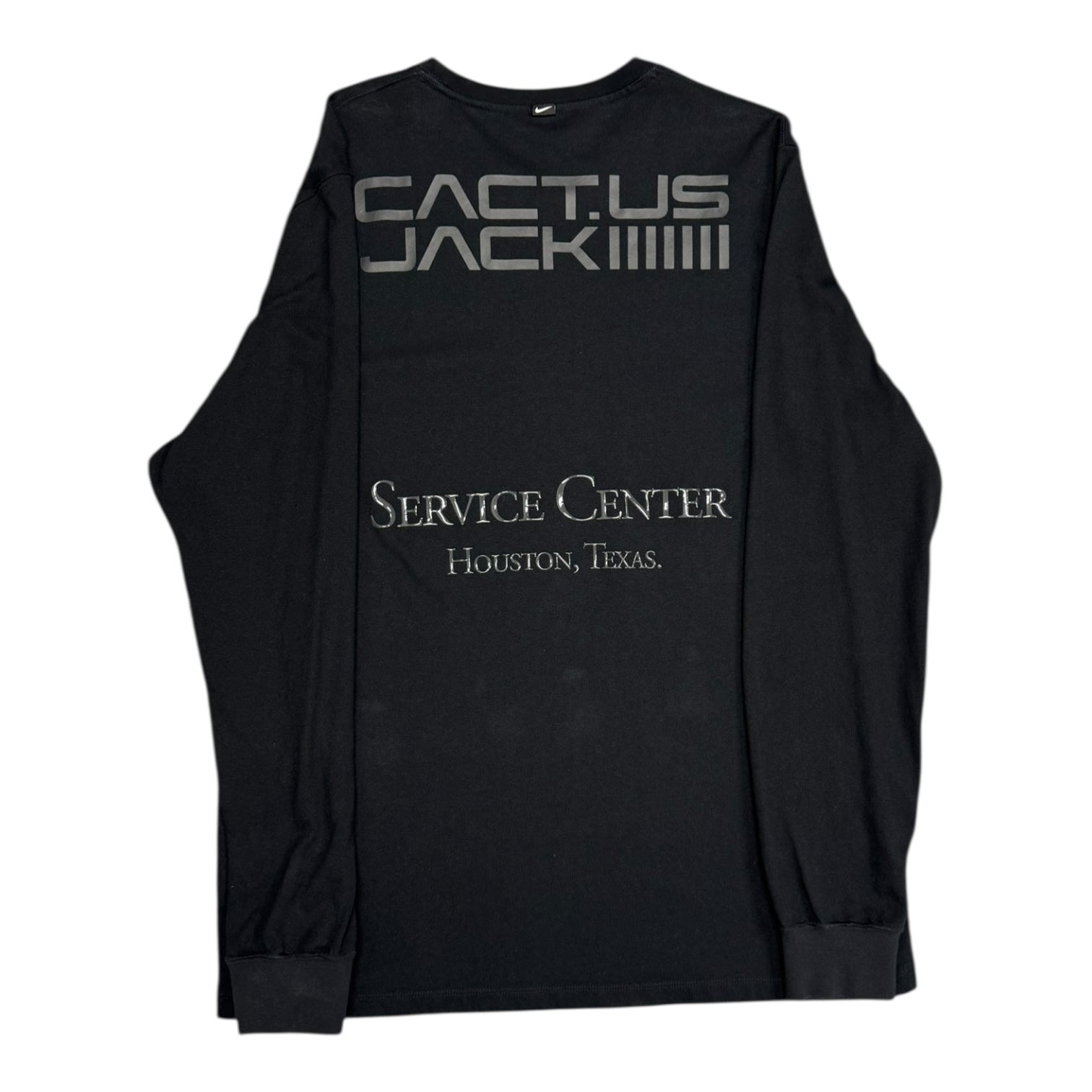 Travis Scott x Nike Service Center Houston Black L/S Tee