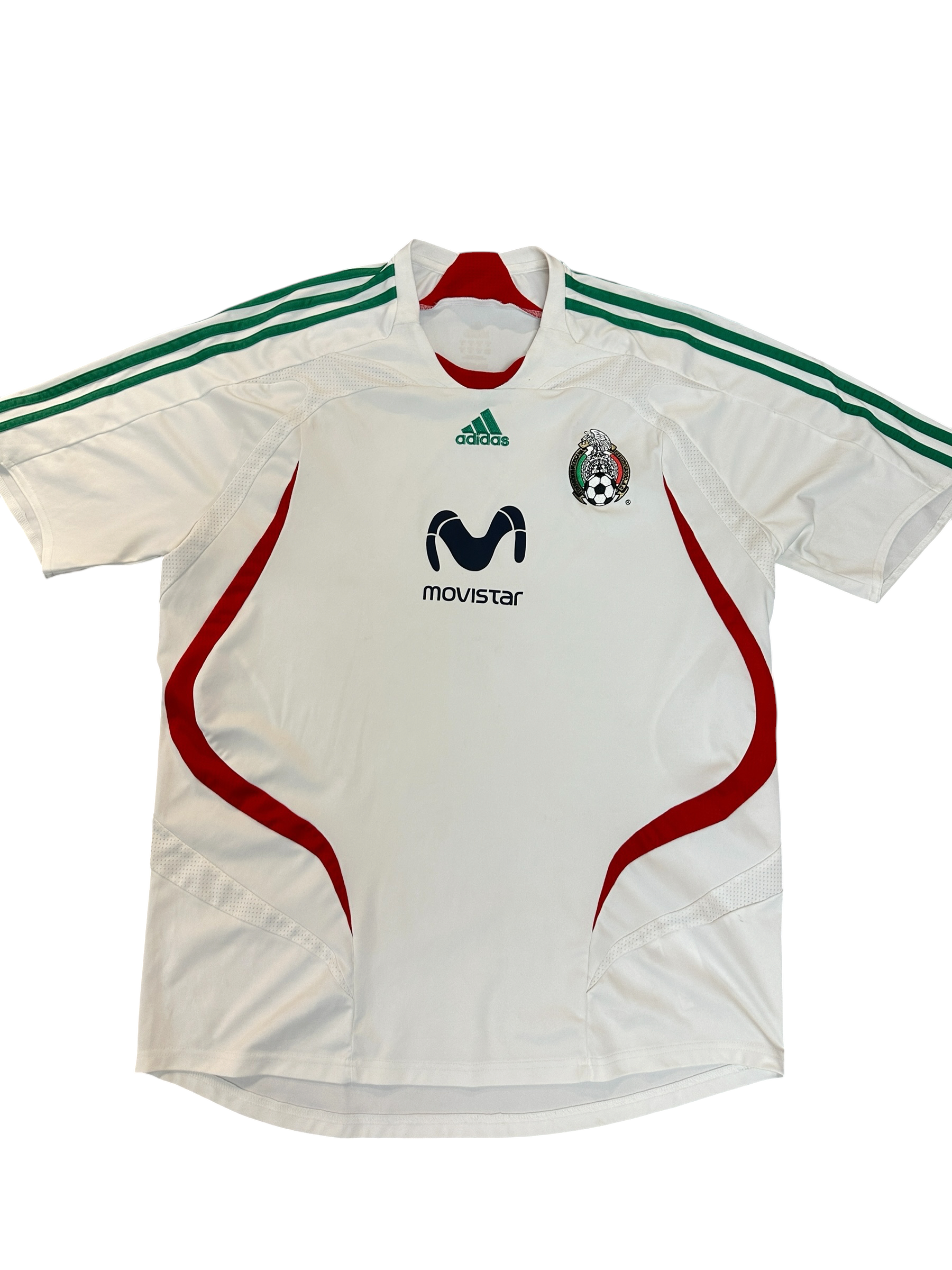 2007-2008 Mexico Adidas Away White Jersey