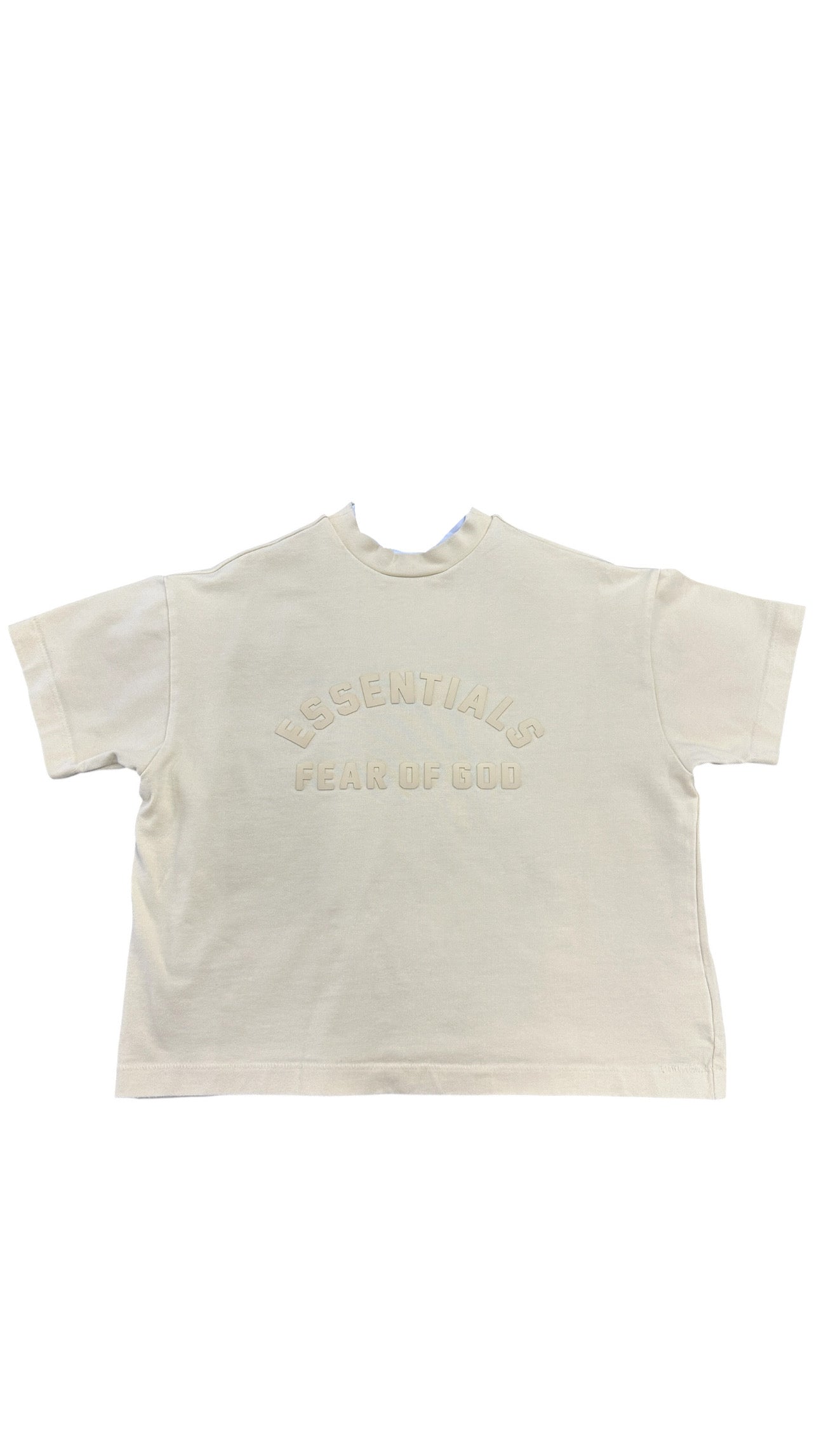Essentials Fear Of God Yellow Box Cropped Tee