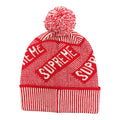 Supreme Fleece Lined Red Beanie