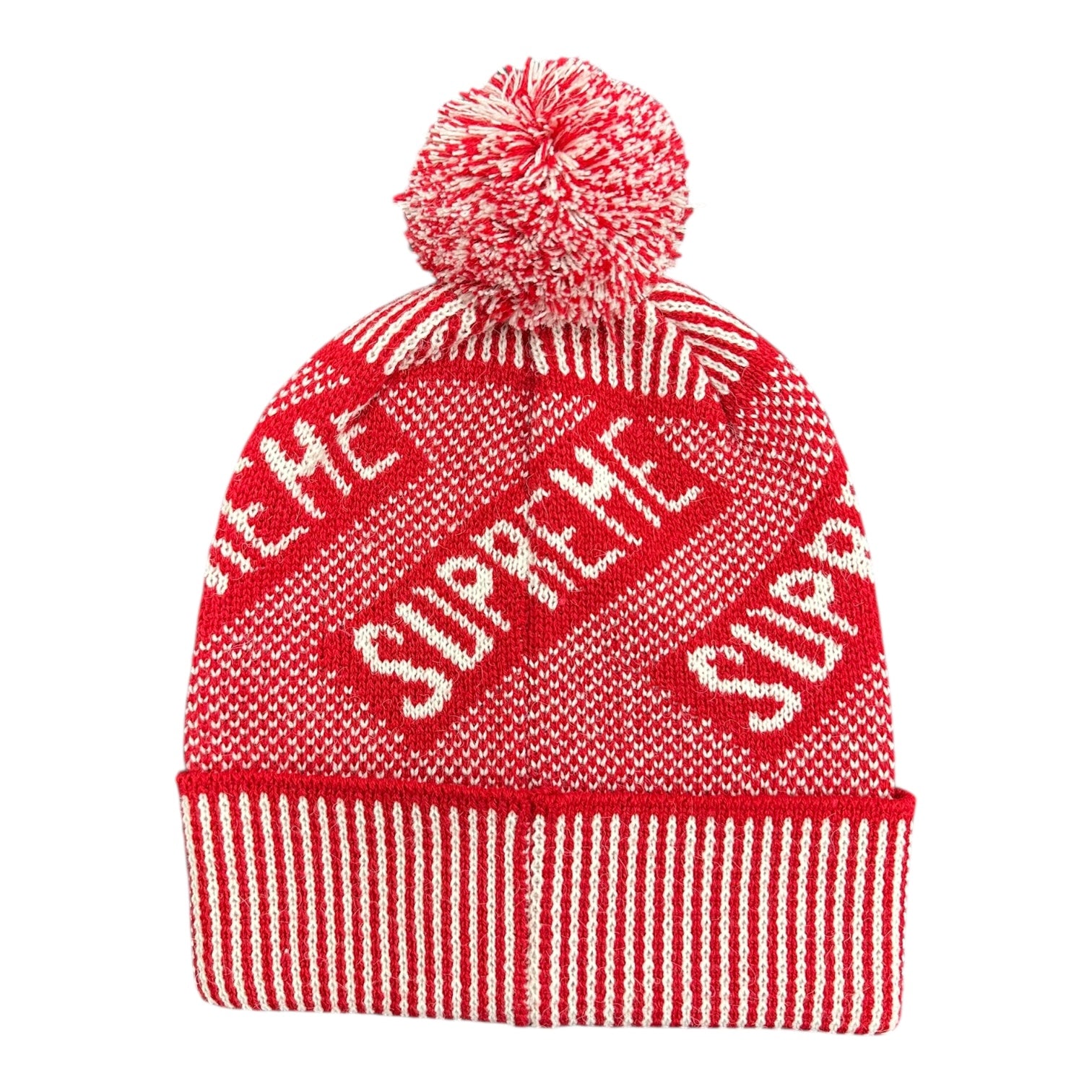 Supreme Fleece Lined Red Beanie