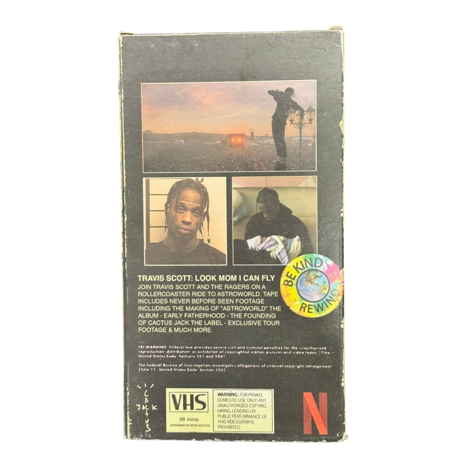 Travis Scott Signed Netflix VHS